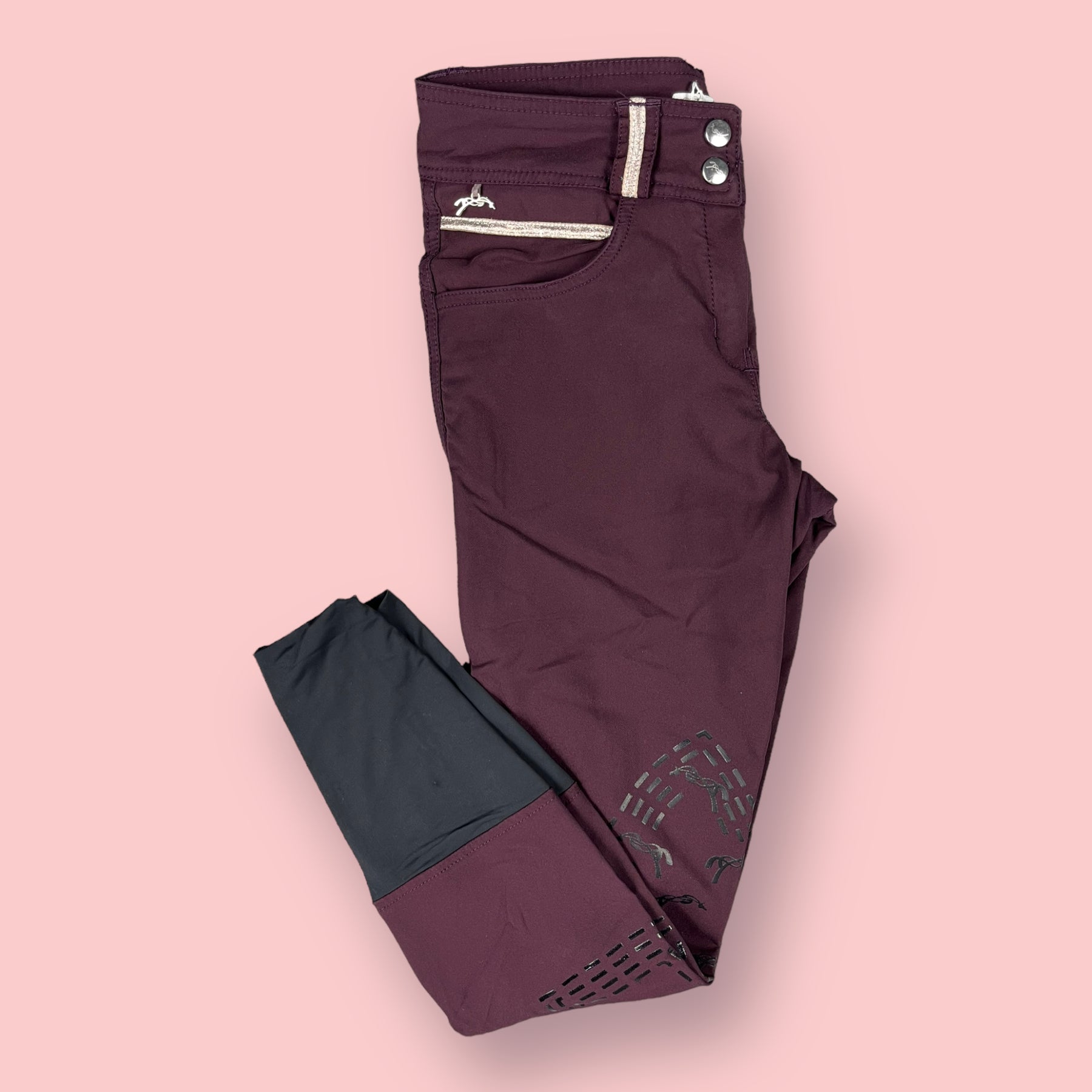 Pantalon Point sellier prune P n lope Store Osmoz sellerie